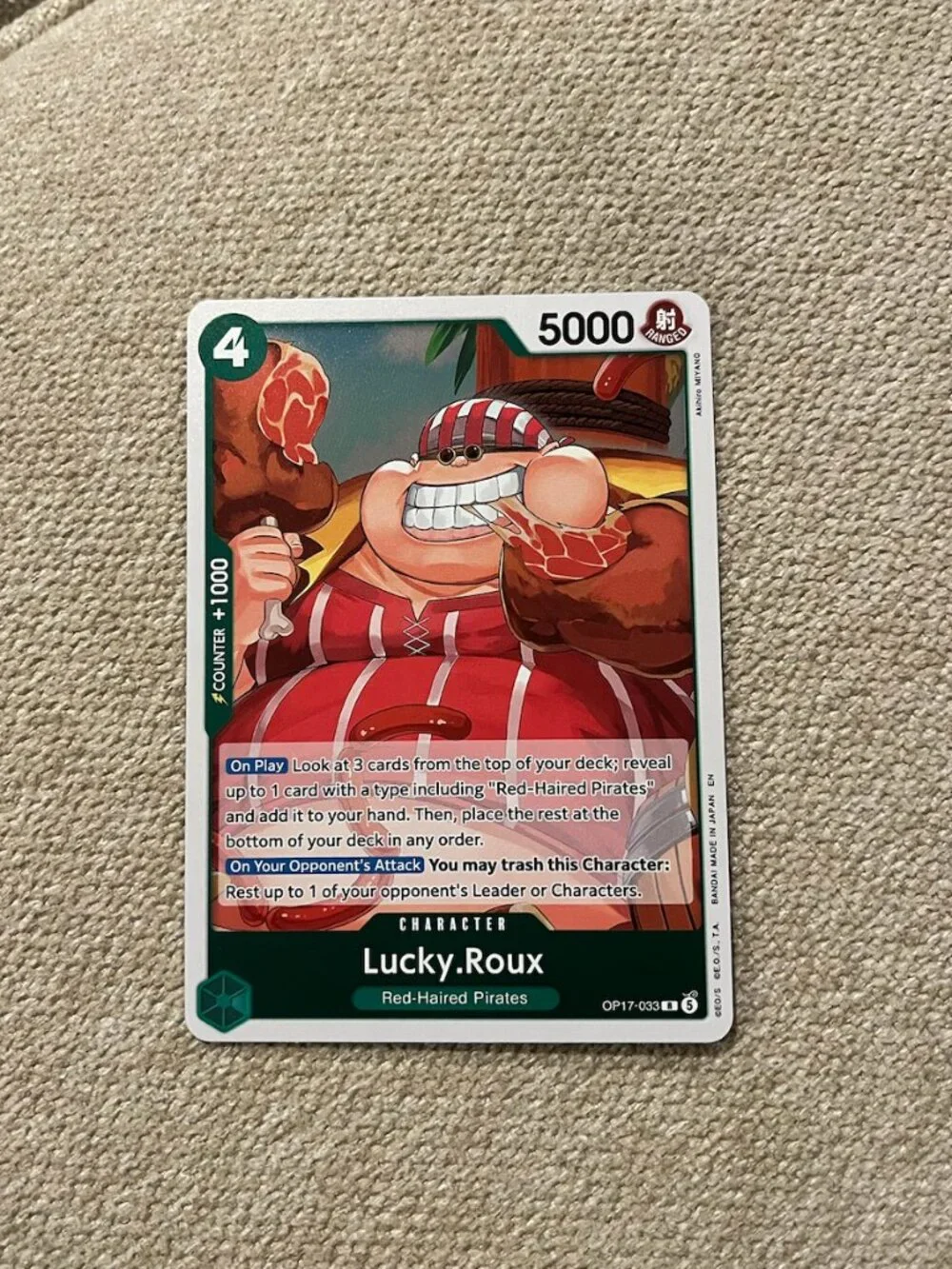 Lucky.Roux OP17-033 - The World's Strongest Warriors One Piece Card
